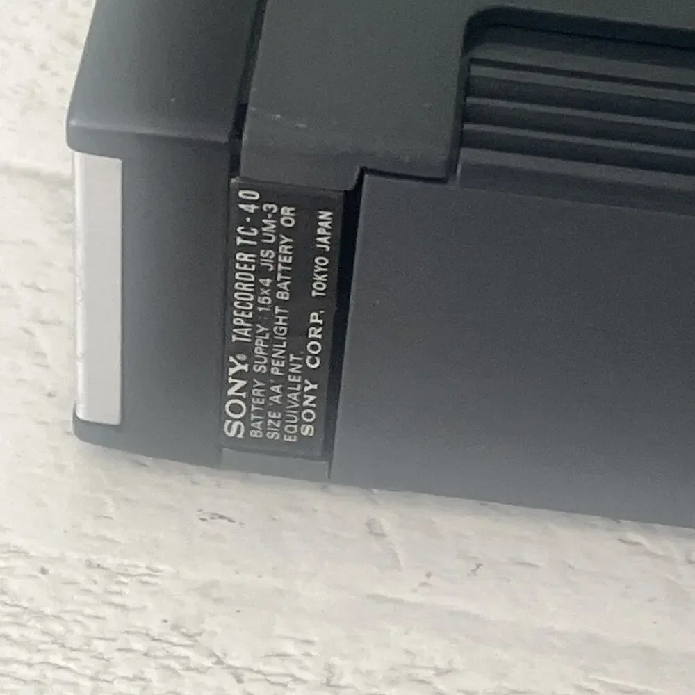 Sony Cassette Recorder TC-40 Black Box Strap For Parts/repair Only.